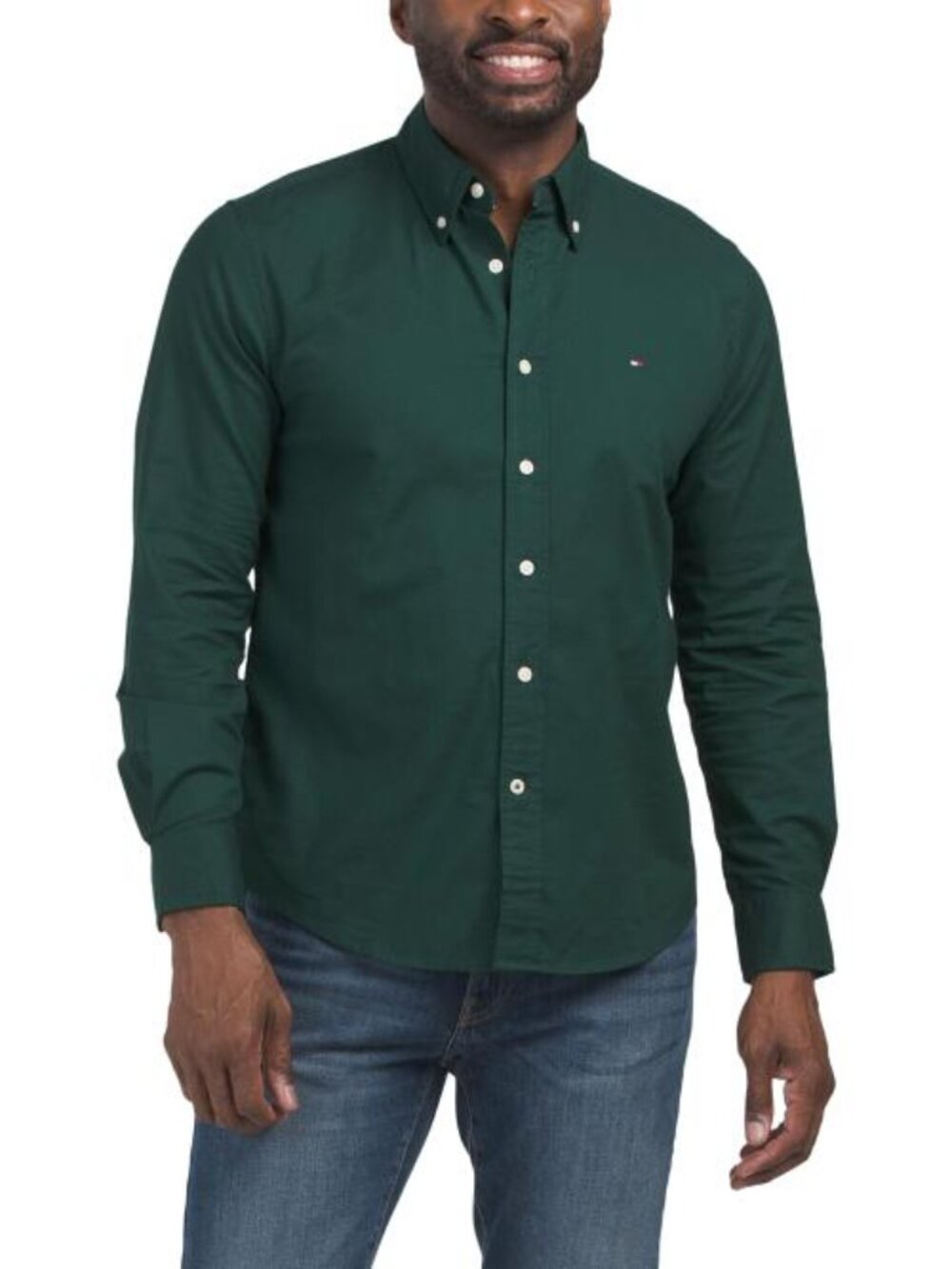 TOMMY HILFIGER Regular Fit Stretch Oxford Long Sleeve Shirt